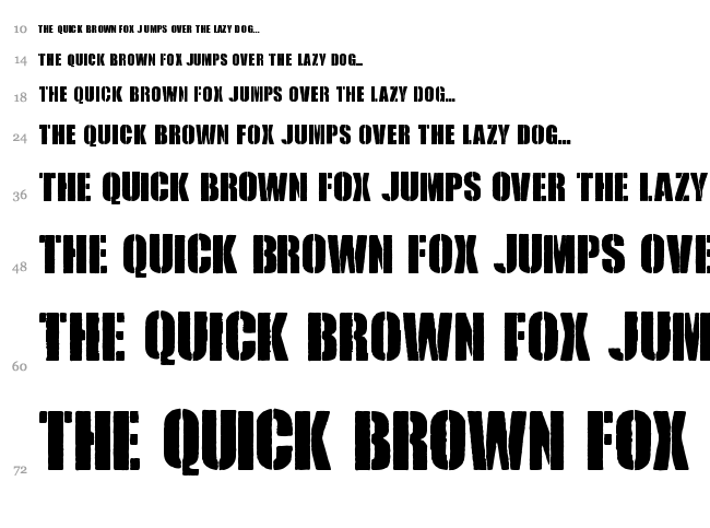 Royal Rumble font waterfall